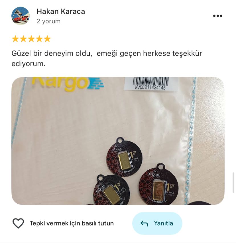 Google yorum görseli - Hakan Karaca