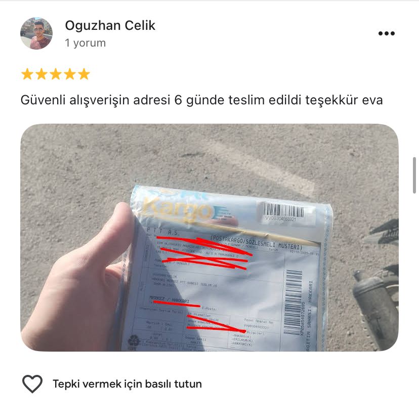 Google yorum görseli - Oguzhan Celik