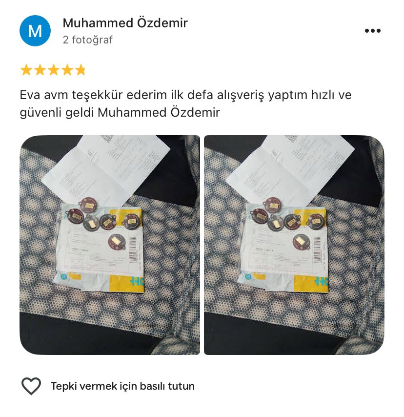 Google yorum görseli - Muhammed Özdemir