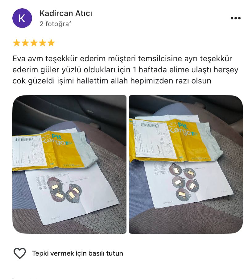 Google yorum görseli - Kadircan Atıcı