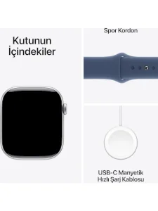 Apple Watch Series 10 GPS 46mm Aluminum Case Sport Band Smartwatch