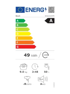 Bosch WGA242Z0TR 9 kg 1200 rpm Washing Machine