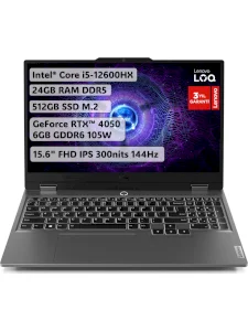 Lenovo LOQ 15IAX9 83GS00P6TR i5-12600HX 24 GB 512 GB SSD RTX4050 15.6" Full HD Gaming Laptop