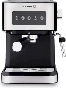 Korkmaz Java A981 Espresso Machine with Milk Frother